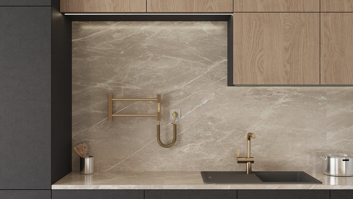 Ladder Lux 2 Gold dla kuchni