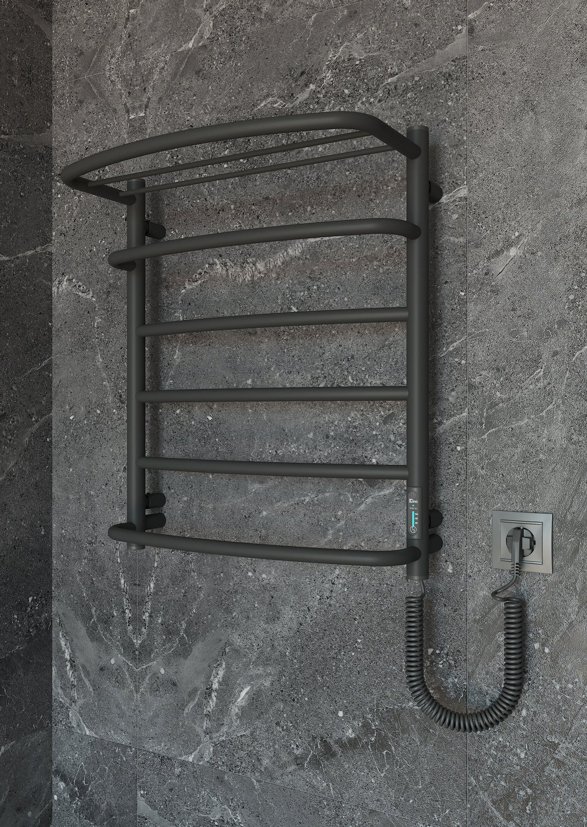 Kaskada z półką 6 Black - My Store