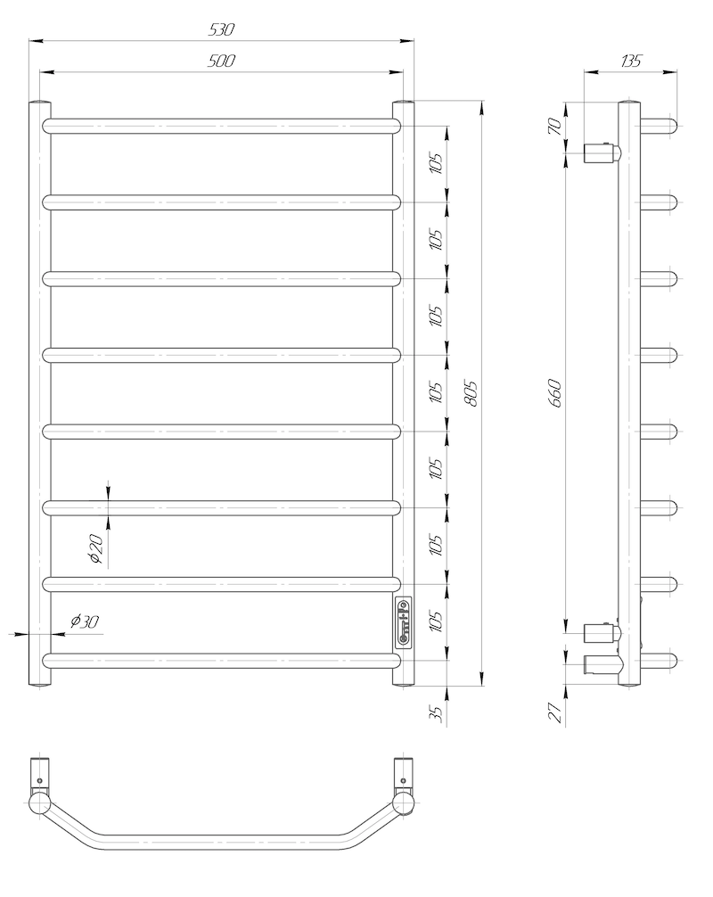 Trapezium 8 Chrom - My Store